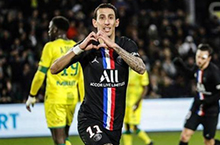 巴黎圣日耳曼对阵南特2-1获取 继续领跑法甲积分榜首