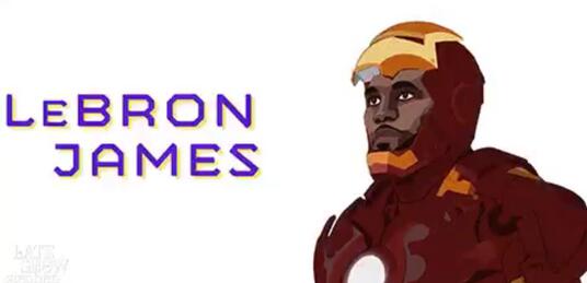 NBA超级英雄形象:詹皇钢铁侠萧华成灭霸