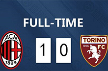 AC米兰1-0都灵 都灵六连败