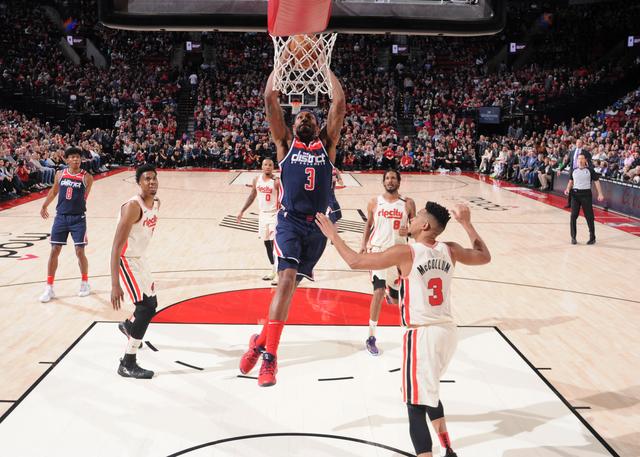 开拓者大胜奇才