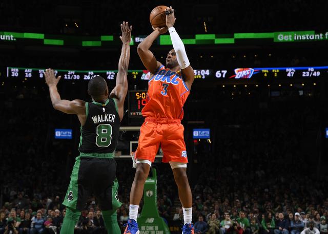 雷霆胜凯尔特人迎三连胜