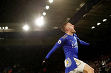 莱斯特纠正阿斯顿维拉,杰米瓦迪签下双冠王