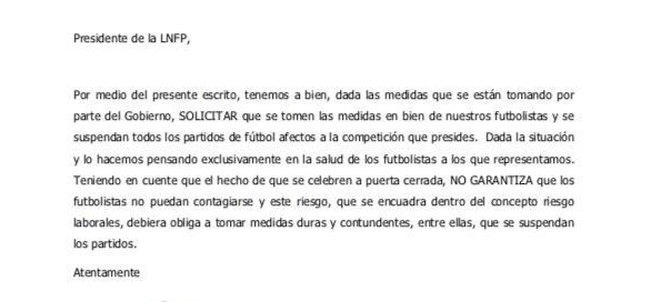 西班牙球员工会呼吁西甲停赛