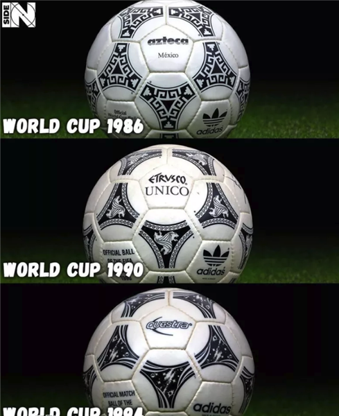 上世纪到现在的所有的世界杯比赛专用球,看看你最喜欢哪一款