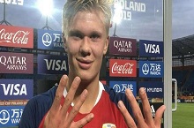 挪威天才哈兰德战术分析，欧冠连续5场进球，多家豪门看重其能力