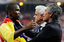 埃托奥:我只知穆帅带波尔图拿欧冠,瓜帅带拜仁没欧冠!