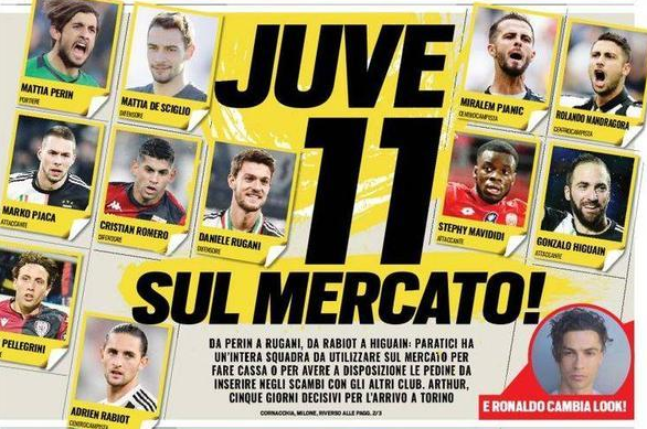 尤文来势汹汹，卖出一整支球队只为了保证转会的顺利