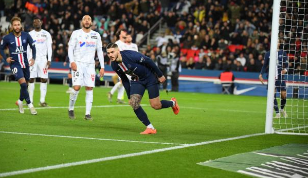 法甲:巴黎逐渐三响,伊卡尔迪在亚眠战斗中做出大贡献