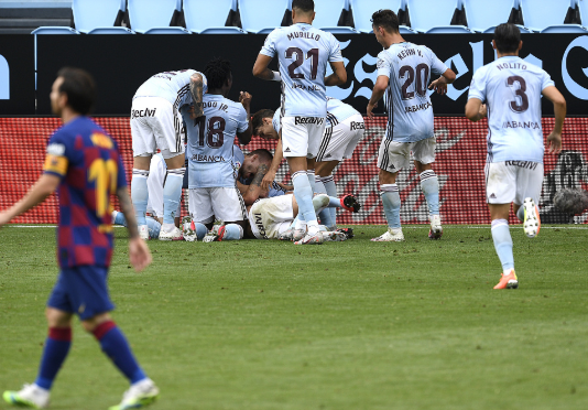 西甲-梅西苏亚尽力局,塞尔塔轻松化解,平分收场