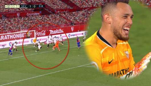 前锋秒变守门员,塞维利亚这名球员能力逆天改命