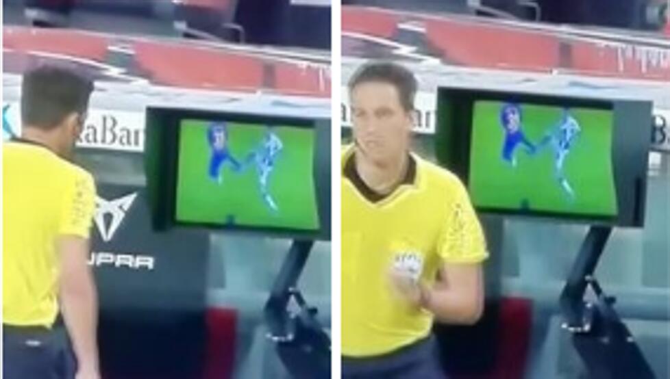 主裁判责任感极差,随便看一看就罚下巴萨法蒂,黑幕太明显