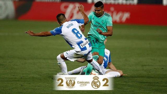 皇马2-2客平莱加内斯，拉莫斯、阿森西奥建功