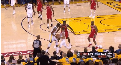 哈登搞笑后撤步gif图