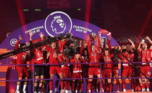 利物浦仅用时79分钟就获得英超冠军,创历史记录