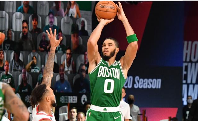 NBA常规赛8.3开拓者124-128凯尔特人比赛回放 绿军险胜开拓者