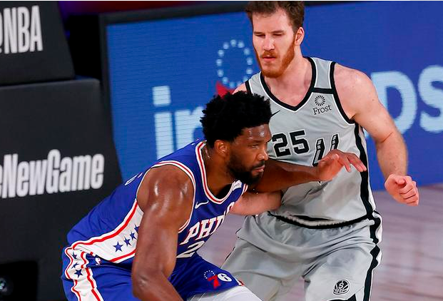 NBA常规赛8.4马刺130-13276人比赛回放 76人主场险胜马刺