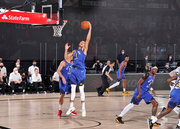 NBA常规赛8.6掘金132-126马刺比赛回放掘金力克马刺