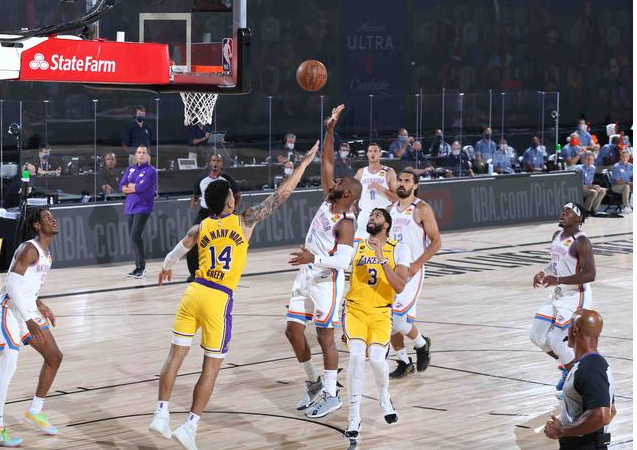 NBA常规赛8.6雷霆105-86湖人比赛回放 雷霆19分大胜