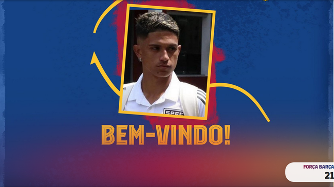 巴萨中为了绑定这位巴西小天才，将违约金提高到3亿元