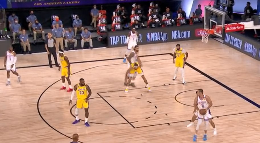 8月6日湖人队vs雷霆队比赛集锦