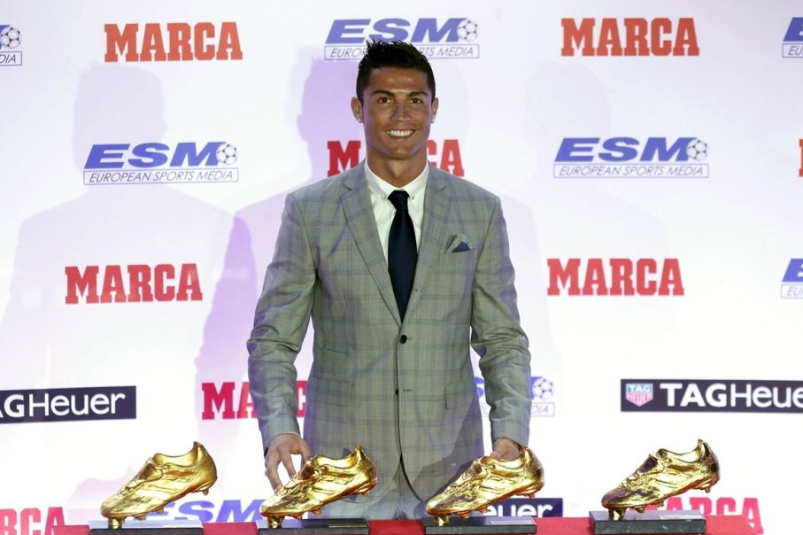 C罗拿了几次金靴奖 C罗金靴奖得了多少次