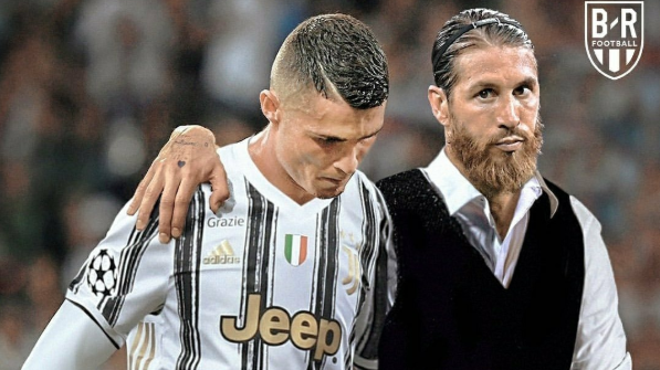 皇马尤文双双淘汰,皇马队长拉莫斯点赞与C罗合影,配文:失去了才知道珍惜