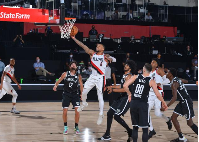 NBA2020常规赛8.14开拓者vs篮网比赛回放