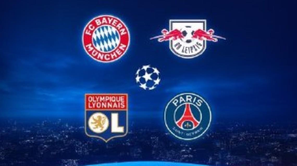 那四支队伍成为了欧冠四强-2020欧冠四强是哪四强