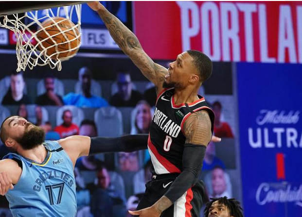 NBA2020附加赛8.16灰熊vs开拓者比赛回放