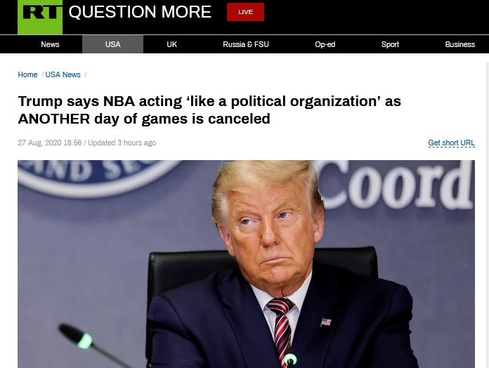 特朗普炮轰NBA NBA遭到特朗普炮轰