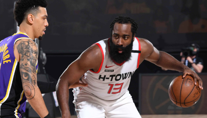 NBA2020季后赛半决赛休斯顿vs湖人比赛战报 哈登36分戴维斯25+14