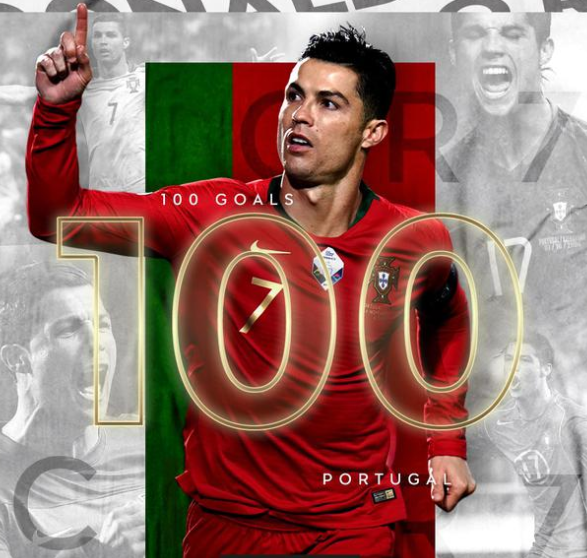 C罗国家队100 C罗国家队的进球记录
