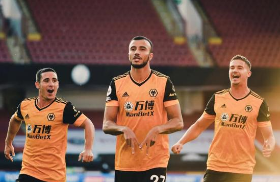 英超2020-2021赛季第一轮谢菲尔德联vs狼队 开场6分钟2连击