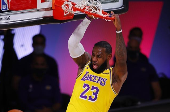 NBA2020季后赛西部决赛第1场掘金vs湖人比赛回放