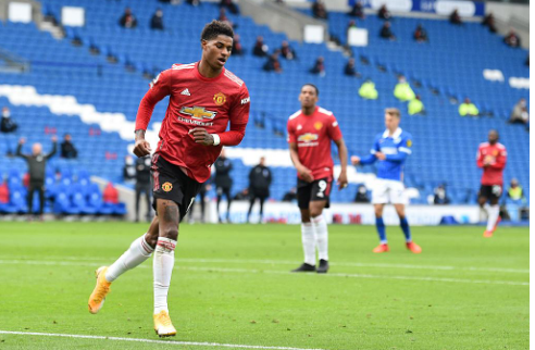 英超2020-2021赛季第3轮布莱顿vs曼联 曼联3-2迎首胜