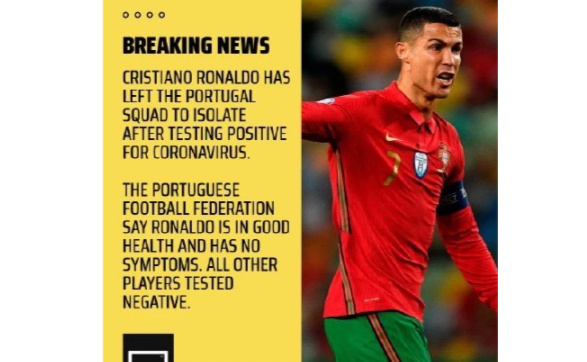 c罗真的感染新冠肺炎 C罗确诊新冠了吗