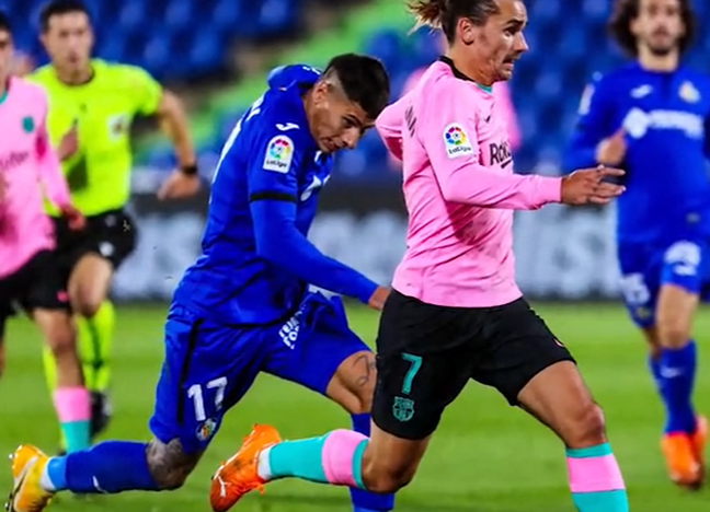 2020/21赛季西甲第6轮赫塔菲对巴塞罗那战报