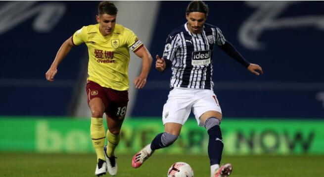 20/21赛季英超第5轮西布朗对战伯恩利战报 双方谨慎发挥0-0互交白券