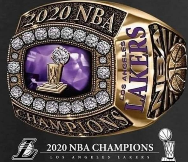 NBA总冠军戒指效果图出炉 湖人元素完美融合
