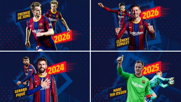 巴萨四大将续约 巴萨转会最新消息