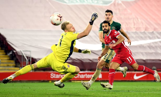 2020/21赛季英超第6轮利物浦对阵谢联 利物浦2-1逆转获胜