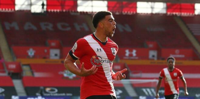 2020/21赛季英超第6轮南安普顿对阵埃弗顿 南安普顿发挥出色2-0送给埃弗顿首败