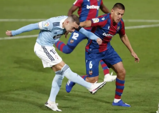 2020/21赛季西甲第7轮莱万特对塞尔塔战报