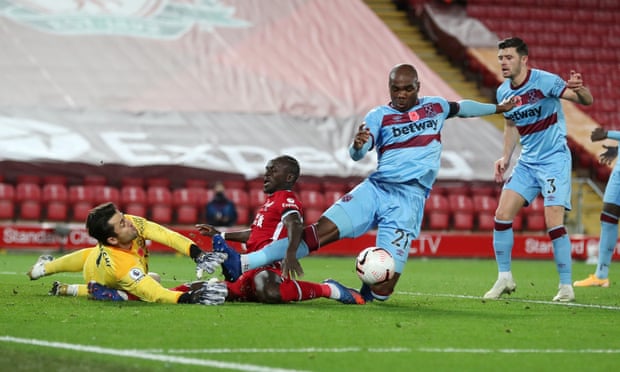 2020/21赛季英超第7轮利物浦对阵西汉姆联 若塔85分钟绝杀助利物浦2-1逆转西汉姆联