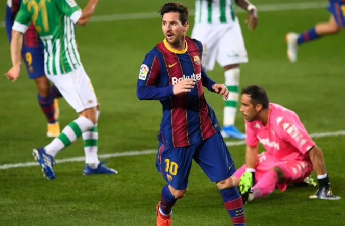 2020/21赛季西甲第9轮巴塞罗那对皇家贝蒂斯战报