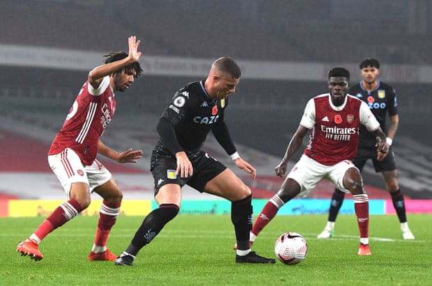 2020/21赛季英超第8轮阿森纳对阵阿斯顿维拉 英冠金靴沃特金斯梅开二度助维拉3-0完胜