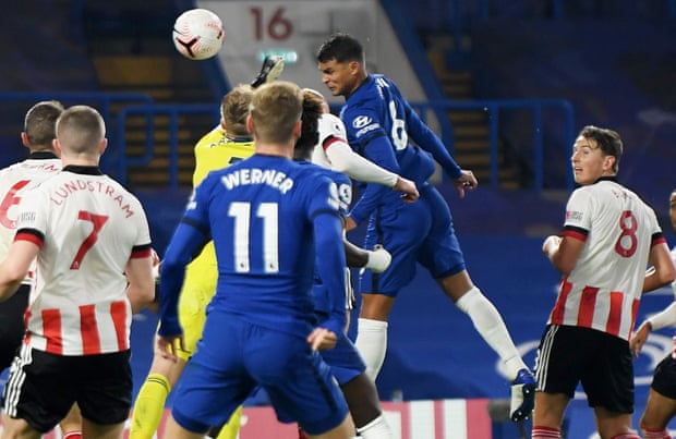 2020/21赛季英超第8轮切尔西对阵谢菲尔德联 切尔西球员各有发挥4-1获胜