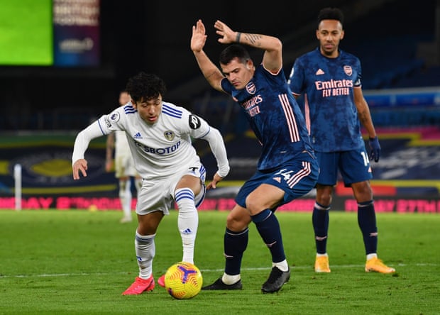 2020/21赛季英超第9轮阿森纳对阵利兹联 多次打柱双方0-0战平