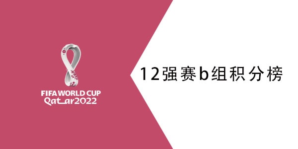 世预赛12强赛b组积分榜