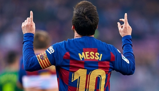 梅西在巴萨进了多少球